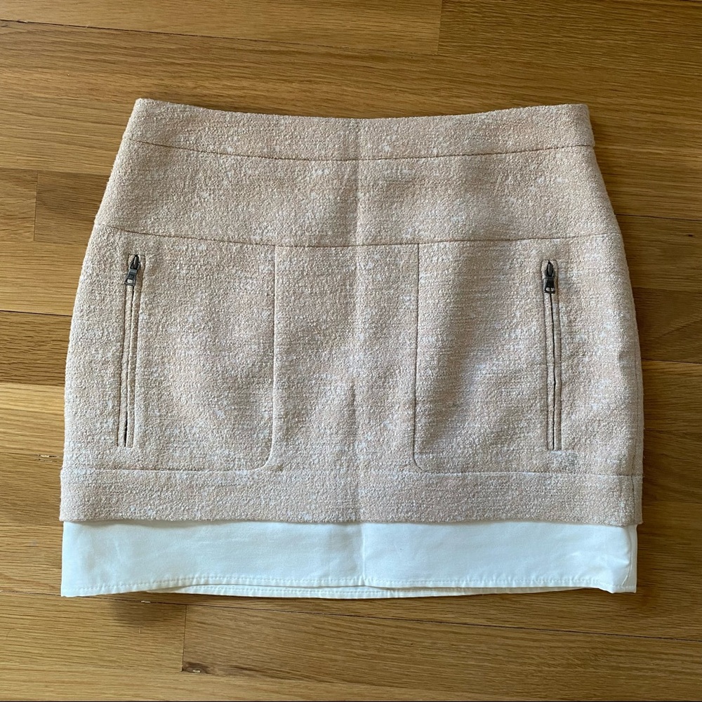 Pale Pink Textured BCBG Max Azria Kallie Skirt Size 2